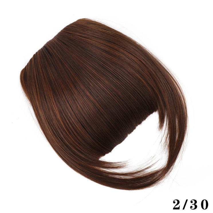 Natural Air Bangs with Sideburns - Face-Slimming Collection (Clip-In Extension) (FEVERCOS) Hair Extension
