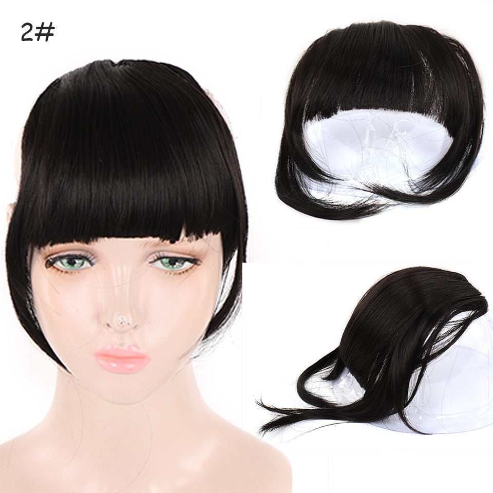Natural Air Bangs with Sideburns - Face-Slimming Collection (Clip-In Extension) (FEVERCOS) Hair Extension