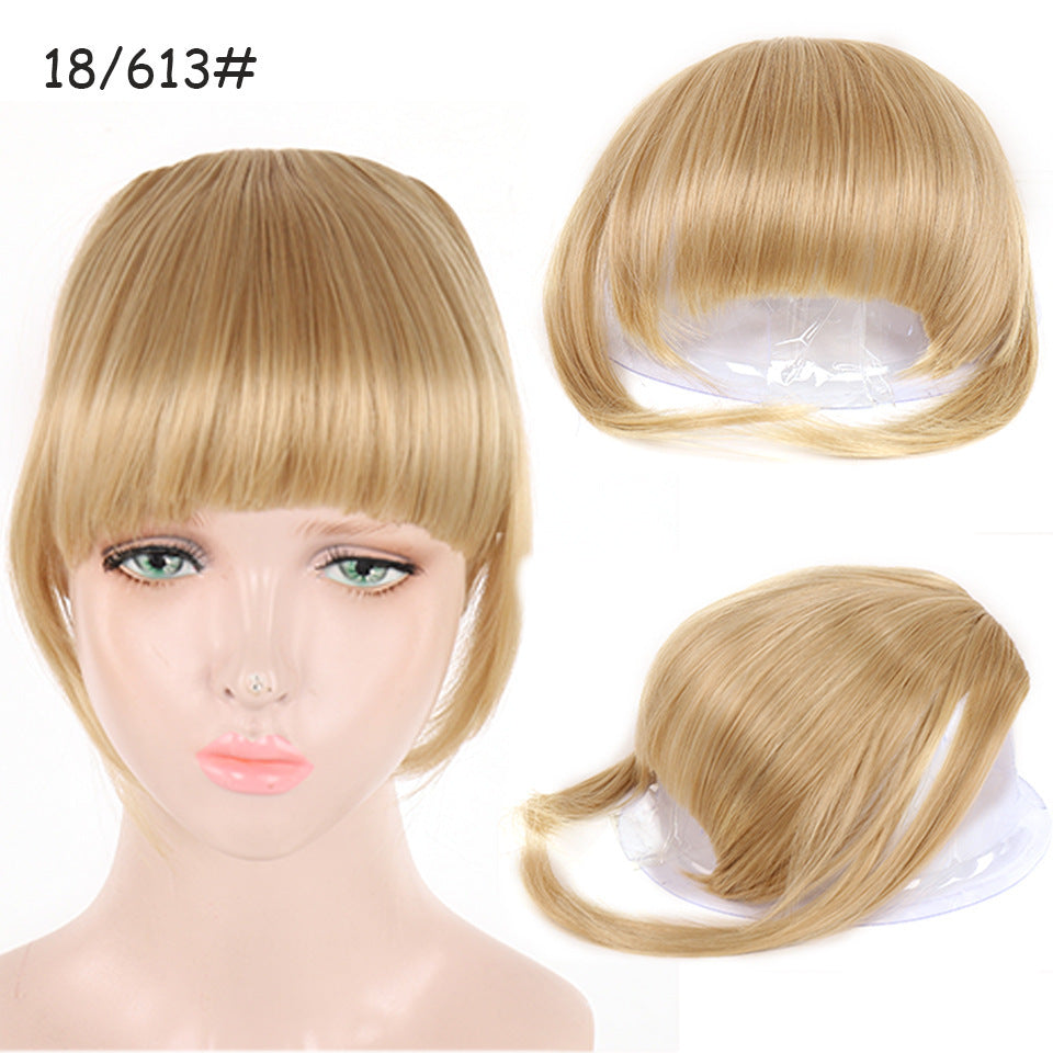 Natural Air Bangs with Sideburns - Face-Slimming Collection (Clip-In Extension) (FEVERCOS) Hair Extension