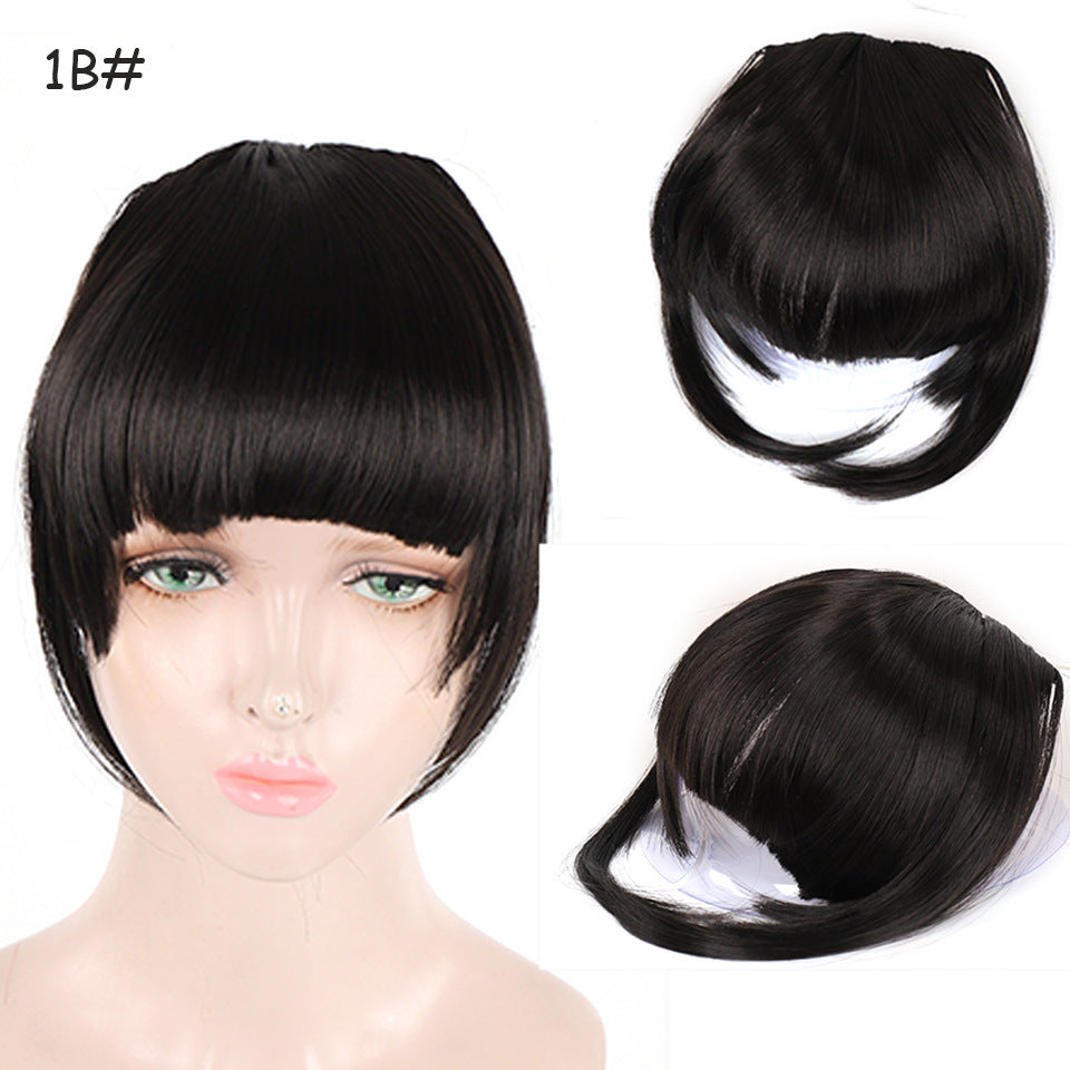 Natural Air Bangs with Sideburns - Face-Slimming Collection (Clip-In Extension) (FEVERCOS) Hair Extension