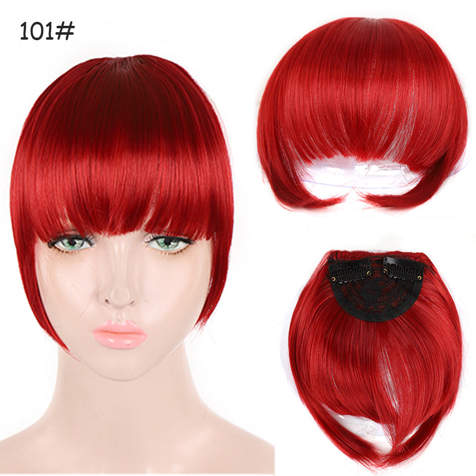 Natural Air Bangs with Sideburns - Face-Slimming Collection (Clip-In Extension) (FEVERCOS) Hair Extension