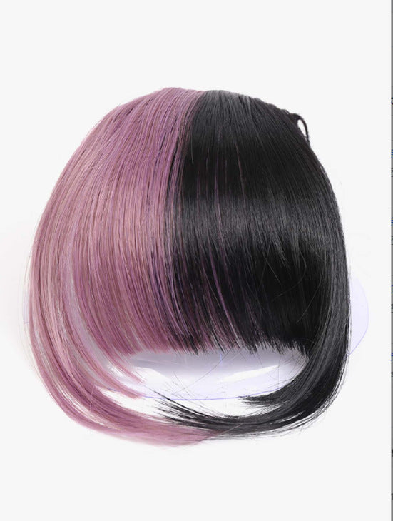 Natural Air Bangs with Sideburns - Face-Slimming Collection (Clip-In Extension) (FEVERCOS) Hair Extension