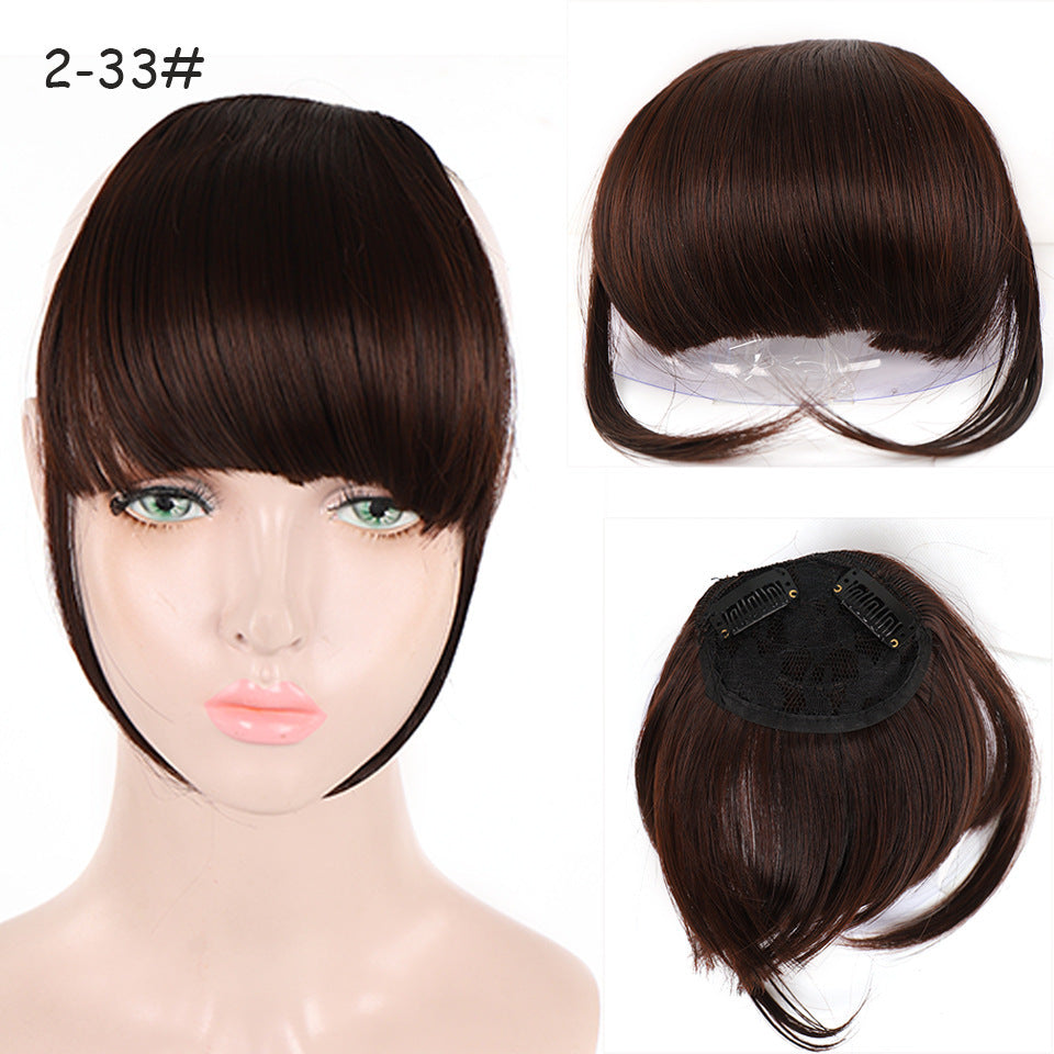 Natural Air Bangs with Sideburns - Face-Slimming Collection (Clip-In Extension) (FEVERCOS) Hair Extension
