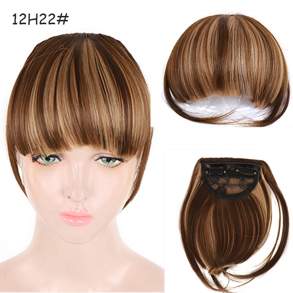 Natural Air Bangs with Sideburns - Face-Slimming Collection (Clip-In Extension) (FEVERCOS) Hair Extension