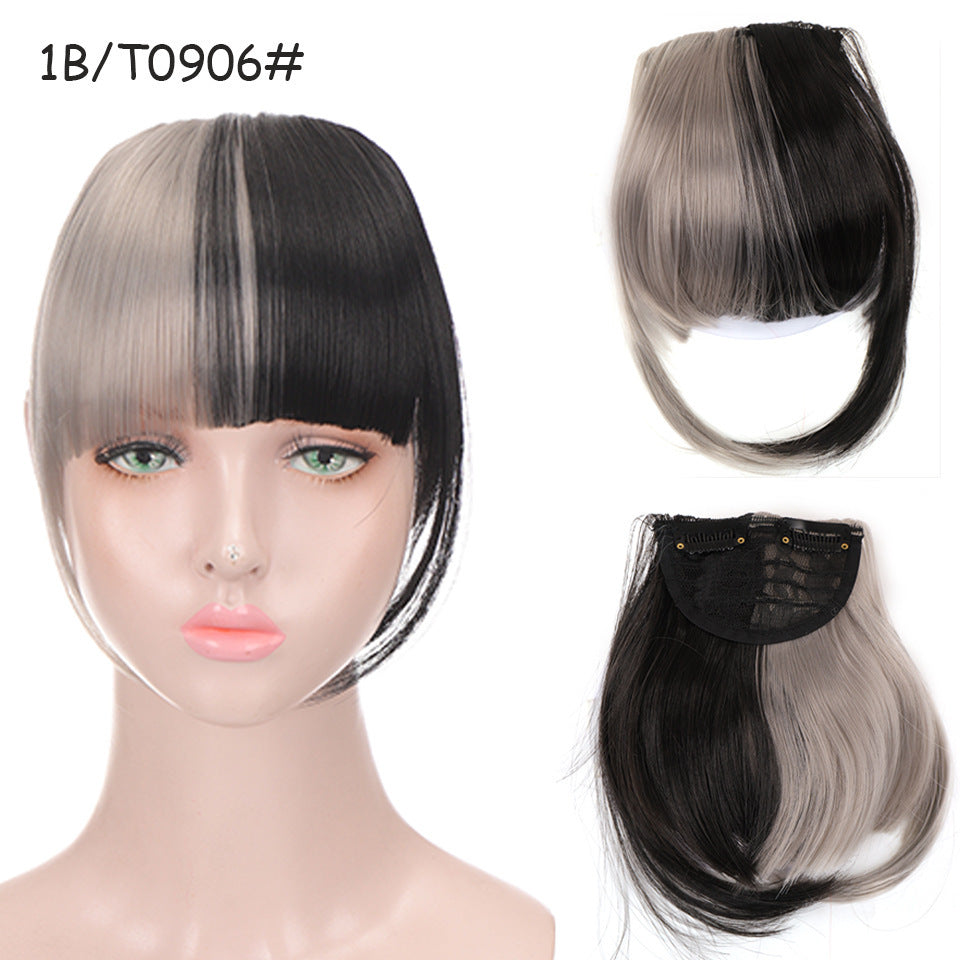 Natural Air Bangs with Sideburns - Face-Slimming Collection (Clip-In Extension) (FEVERCOS) Hair Extension