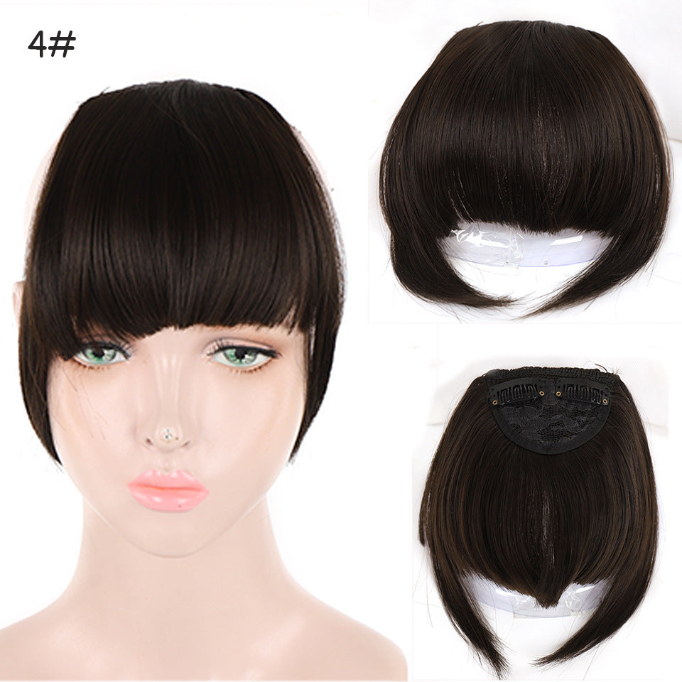 Natural Air Bangs with Sideburns - Face-Slimming Collection (Clip-In Extension) (FEVERCOS) Hair Extension