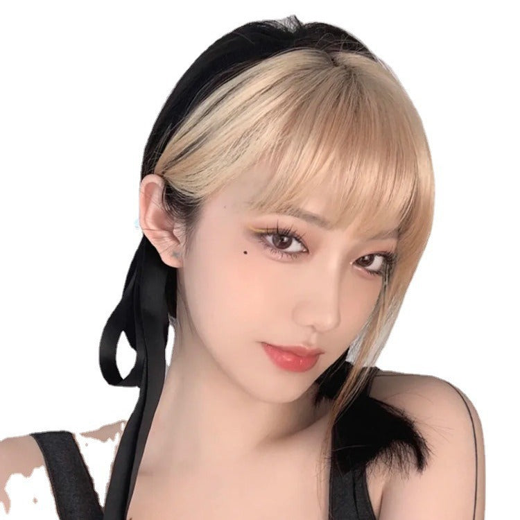 Flaxen Blonde Air Bangs Clip-In - K-Pop Starlet Collection (Invisible Hairline) (FEVERCOS) Hair Extension
