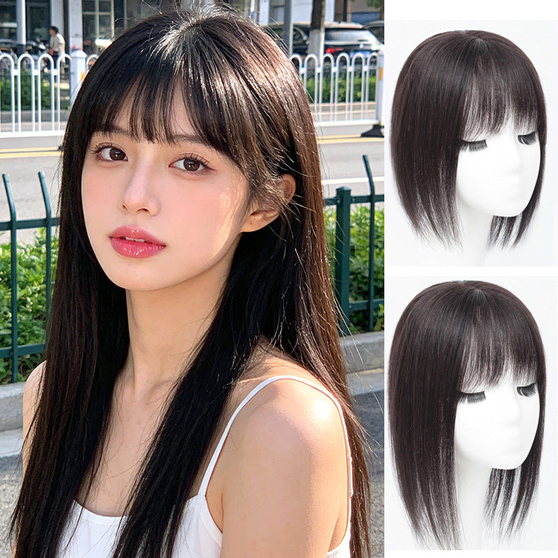Volumizing Crown Topper Bangs - Everyday Essentials (Invisible Grey Coverage) (FEVERCOS)  Hair ExtensionHair Extension