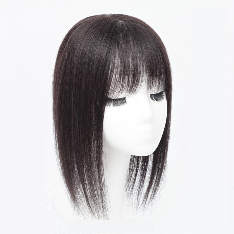 Volumizing Crown Topper Bangs - Everyday Essentials (Invisible Grey Coverage) (FEVERCOS)  Hair ExtensionHair Extension