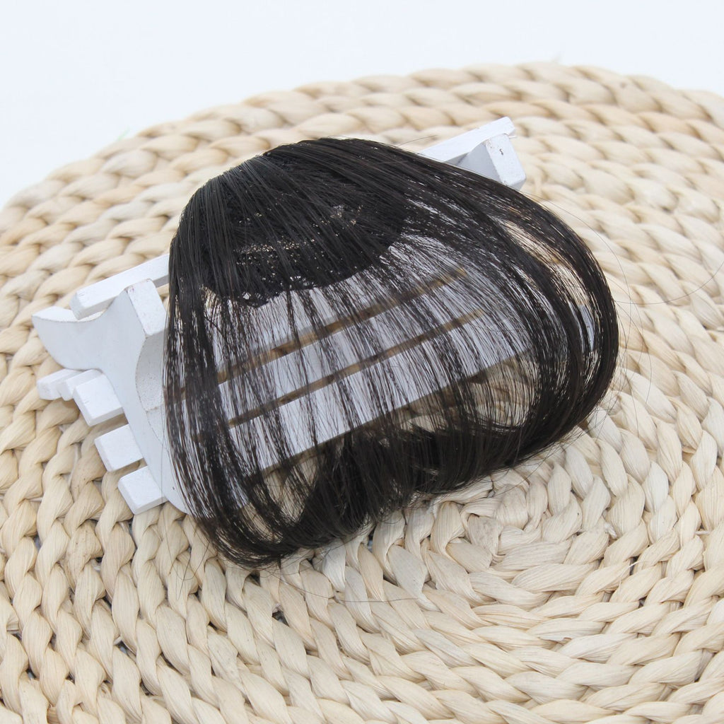 Classic Synthetic Air Bangs - Everyday Essentials (Invisible Clip-In) (FEVERCOS) Hair Extension