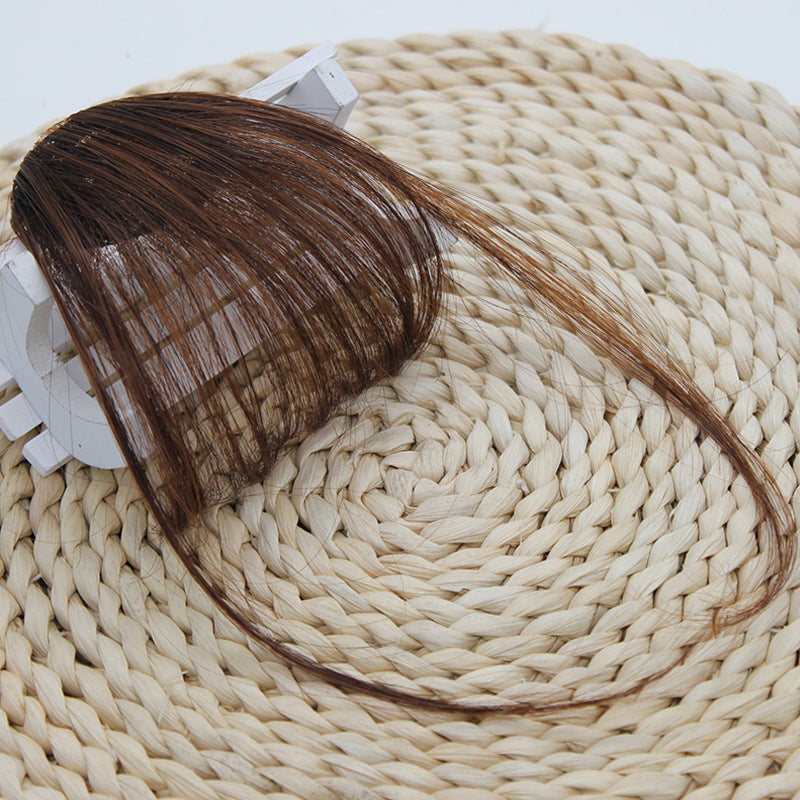 Classic Synthetic Air Bangs - Everyday Essentials (Invisible Clip-In) (FEVERCOS) Hair Extension