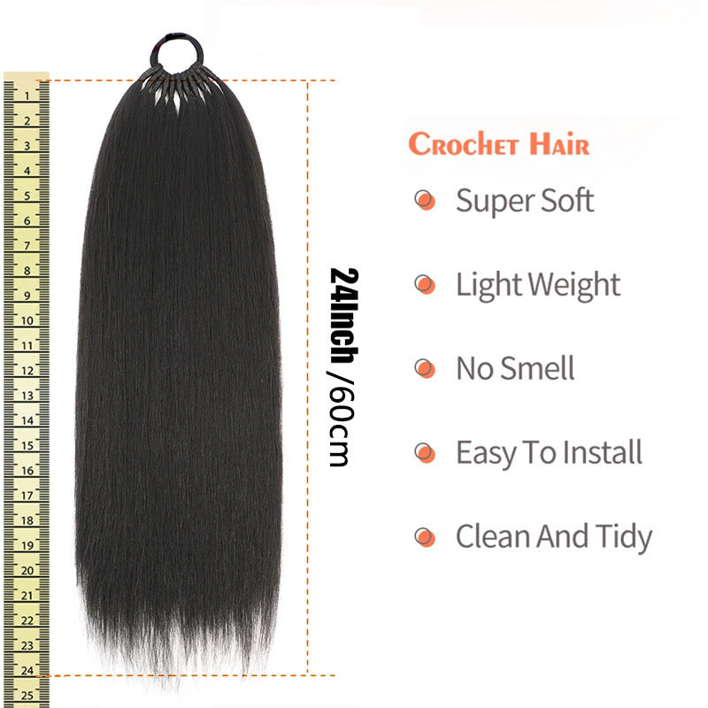White Smoke Ultra-Long Straight Ponytail Extension - Runway Collection (18-32 Inch Lengths) (FEVERCOS) Hair Extension