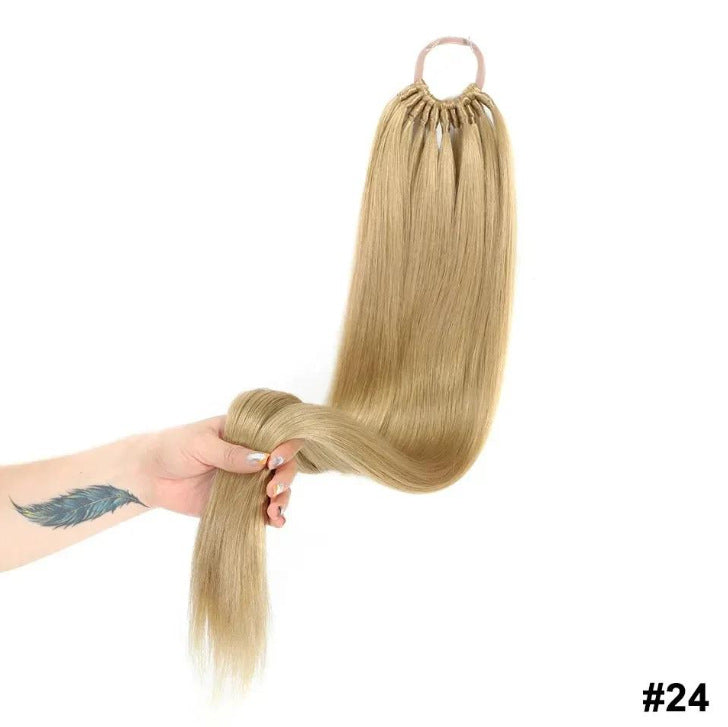 White Smoke Ultra-Long Straight Ponytail Extension - Runway Collection (18-32 Inch Lengths) (FEVERCOS) Hair Extension