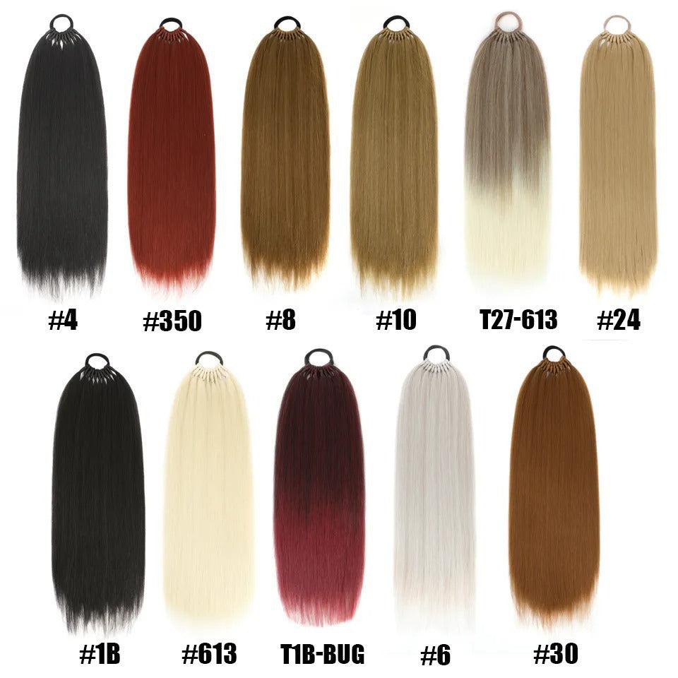 White Smoke Ultra-Long Straight Ponytail Extension - Runway Collection (18-32 Inch Lengths) (FEVERCOS) Hair Extension