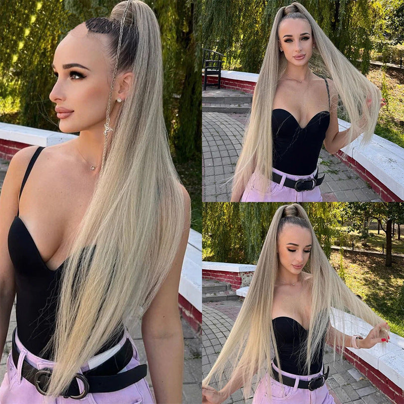 Rosy Brown Ultra-Long Straight Ponytail Extension - Runway Collection (18-32 Inch Lengths) (FEVERCOS) Hair Extension