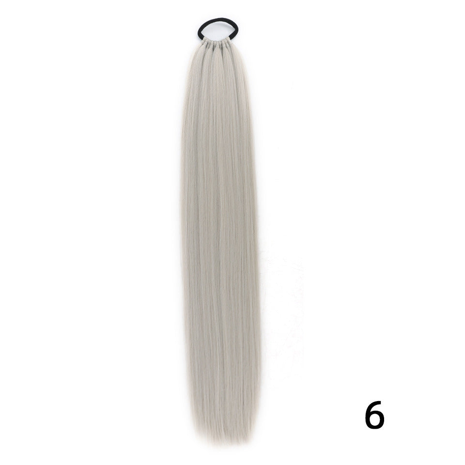 White Smoke Ultra-Long Straight Ponytail Extension - Runway Collection (18-32 Inch Lengths) (FEVERCOS) Hair Extension