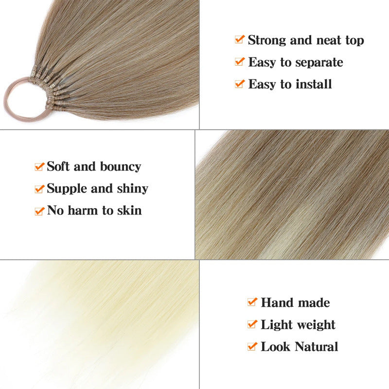 White Smoke Ultra-Long Straight Ponytail Extension - Runway Collection (18-32 Inch Lengths) (FEVERCOS) Hair Extension