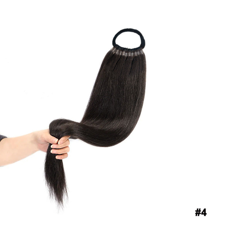White Smoke Ultra-Long Straight Ponytail Extension - Runway Collection (18-32 Inch Lengths) (FEVERCOS) Hair Extension