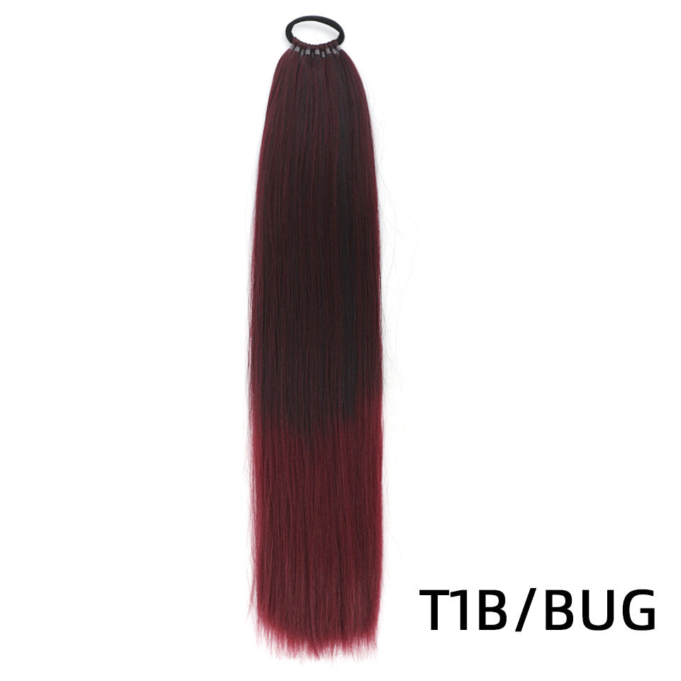 White Smoke Ultra-Long Straight Ponytail Extension - Runway Collection (18-32 Inch Lengths) (FEVERCOS) Hair Extension