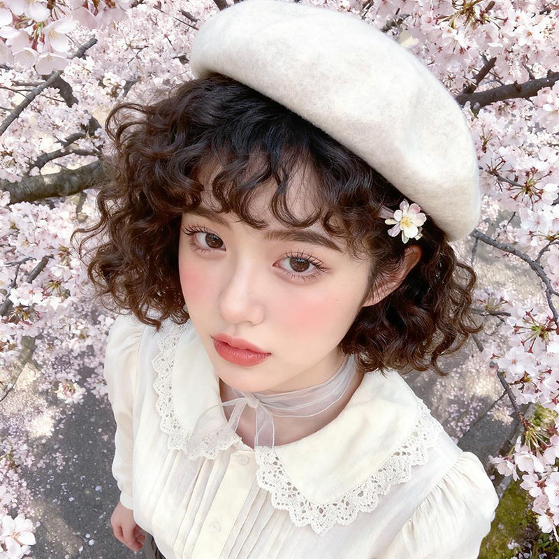Fluffy Wool Curl Bangs - Lolita & Subculture (Curly Front Fringe) (FEVERCOS) Hair Extension