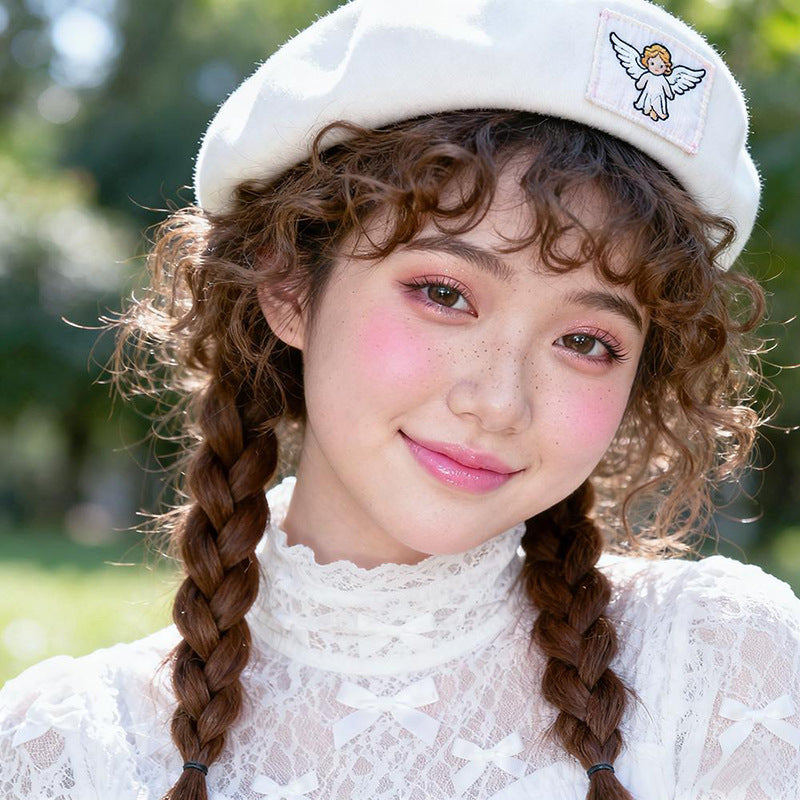 Fluffy Wool Curl Bangs - Lolita & Subculture (Curly Front Fringe) (FEVERCOS) Hair Extension