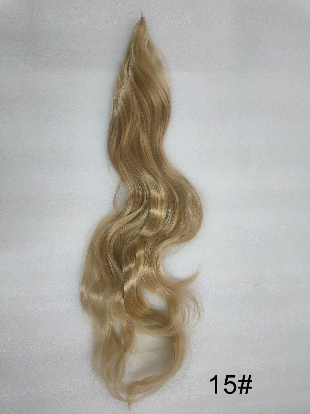 Gray Wrap-Around Long Wavy Ponytail - High Glamour (Seamless Attachment) (FEVERCOS) Hair Extension