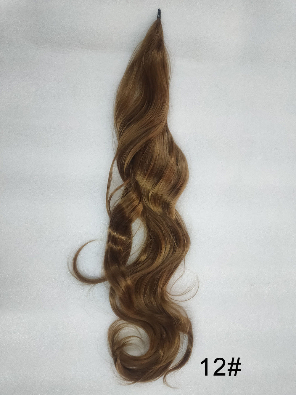 Gray Wrap-Around Long Wavy Ponytail - High Glamour (Seamless Attachment) (FEVERCOS) Hair Extension