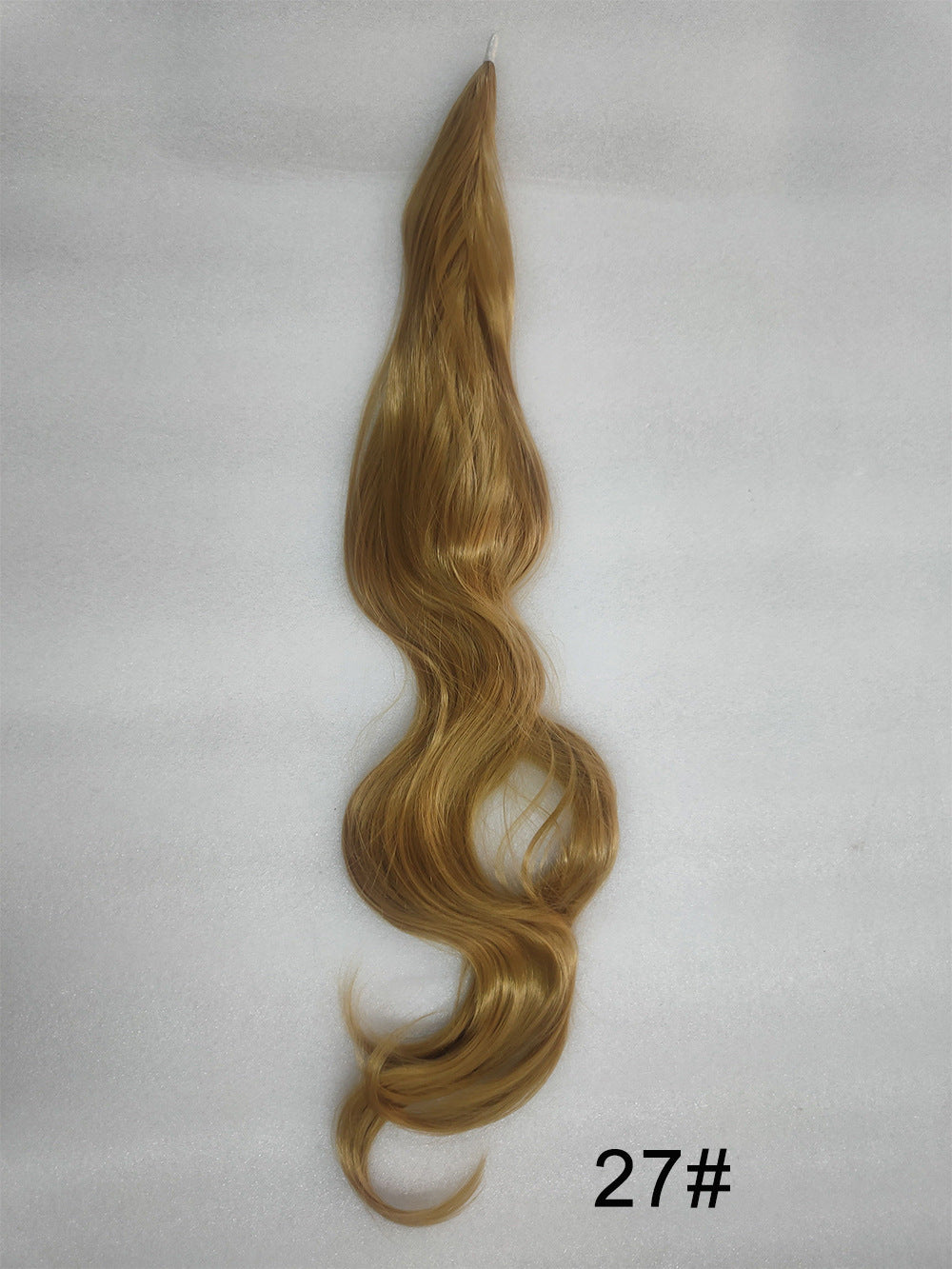 Gray Wrap-Around Long Wavy Ponytail - High Glamour (Seamless Attachment) (FEVERCOS) Hair Extension