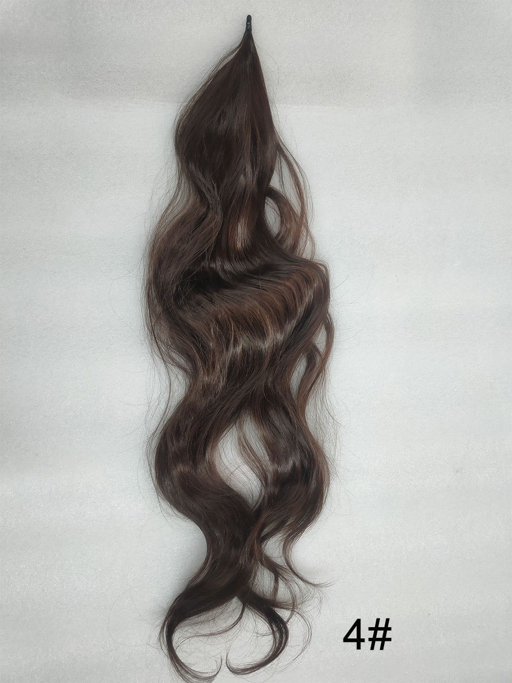 Gray Wrap-Around Long Wavy Ponytail - High Glamour (Seamless Attachment) (FEVERCOS) Hair Extension