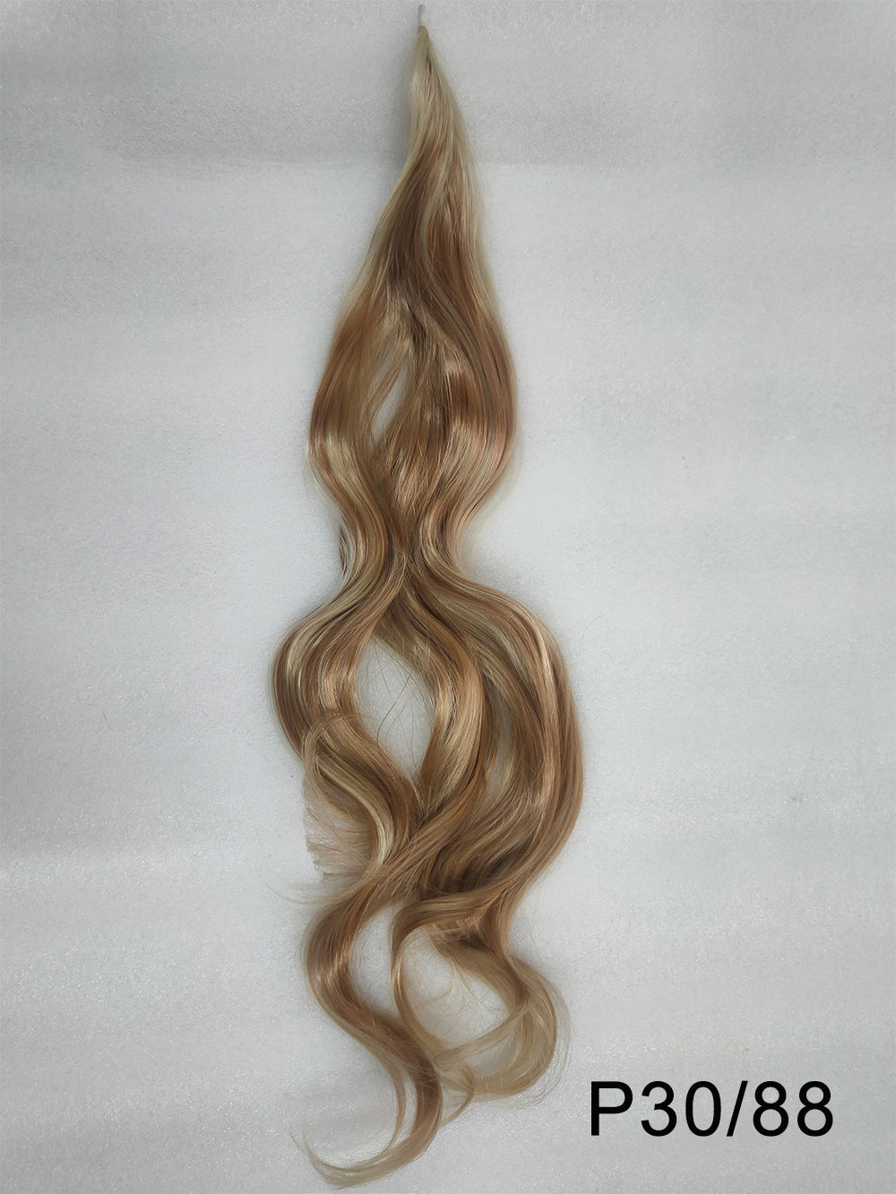 Gray Wrap-Around Long Wavy Ponytail - High Glamour (Seamless Attachment) (FEVERCOS) Hair Extension