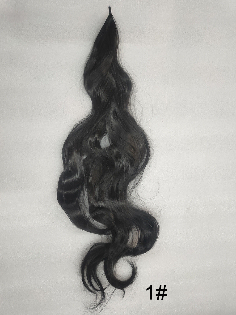 Gray Wrap-Around Long Wavy Ponytail - High Glamour (Seamless Attachment) (FEVERCOS) Hair Extension