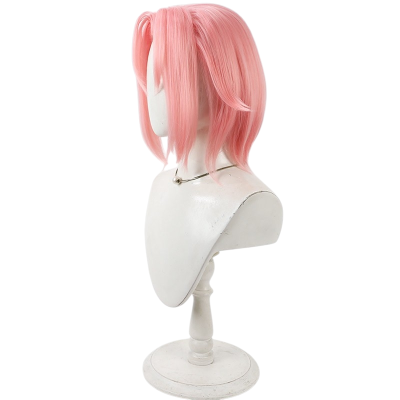 White Smoke Sakura Haruno Cosplay Wig - Naruto (Pink Widow's Peak Teased) (FEVERCOS)
