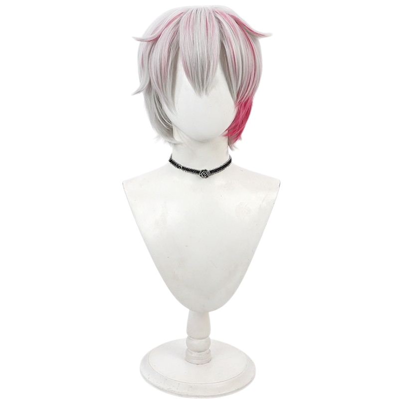 White Smoke Ammon Lead (Marquis Amon) Cosplay Wig - Devil Butler with Black Cat (Silver White) (FEVERCOS)