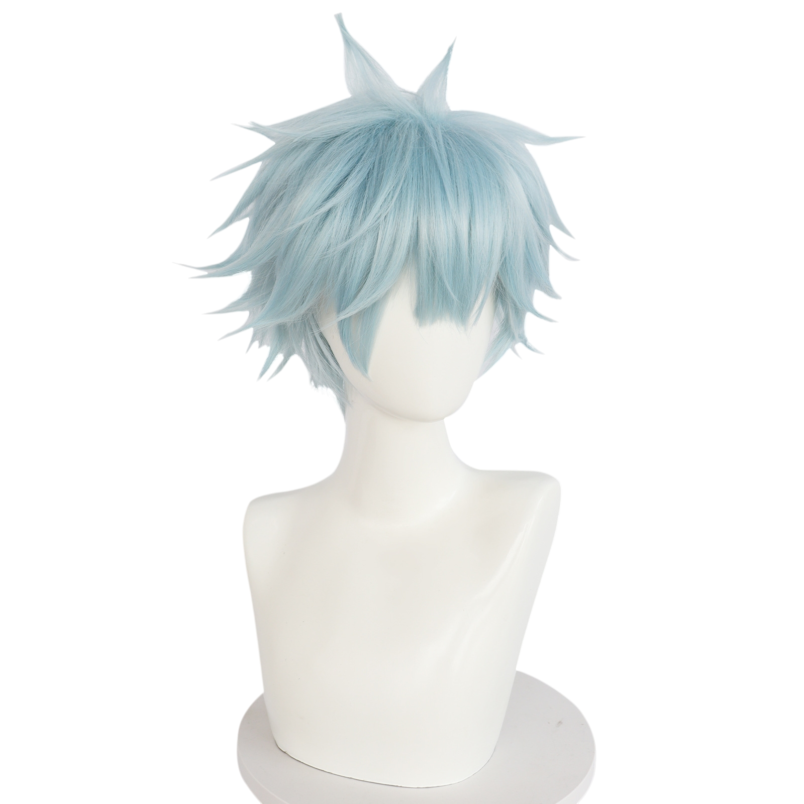 White Smoke Shinichi Okazaki Cosplay Wig - NANA (Ice Blue Grey Punk) (FEVERCOS)