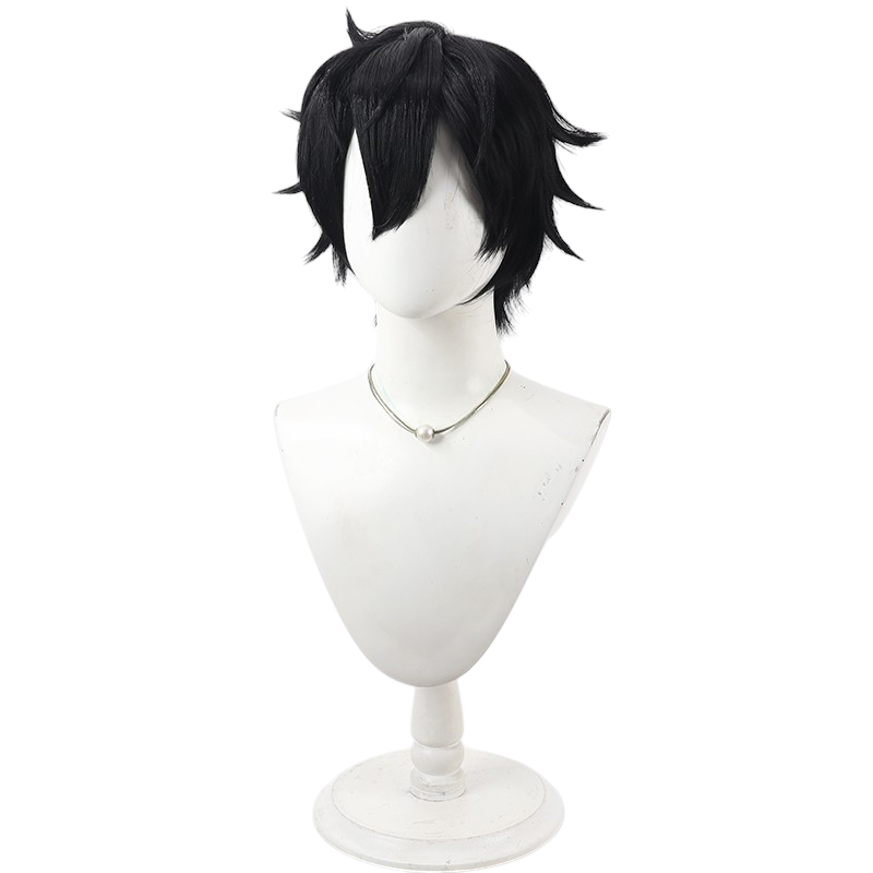 White Smoke Masumi Yodogawa Cosplay Wig - Tougen Anki (Captain Black Short) (FEVERCOS)