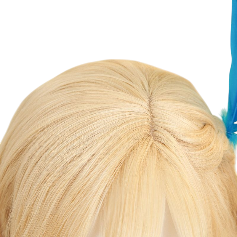 White Smoke Kaveh Cosplay Wig - Genshin Impact (Blonde Gradient with Earrings) (FEVERCOS)