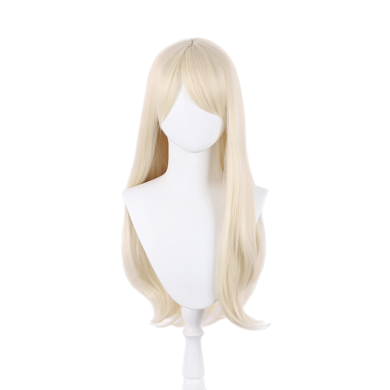White Smoke Barbie Cosplay Wig - Barbie The Movie (Light Blonde Long Loose) (FEVERCOS)
