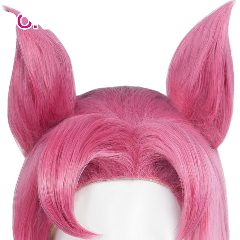 White Smoke Kai'Sa (Star Guardian) Cosplay Wig - League of Legends (Peach Center Part Teased) (FEVERCOS)