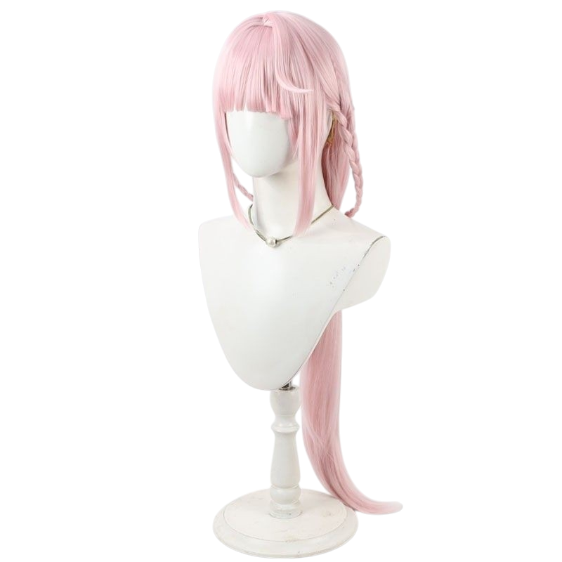 White Smoke Tamaki Iroha Cosplay Wig - Magia Record (Pink Asymmetrical) (FEVERCOS)