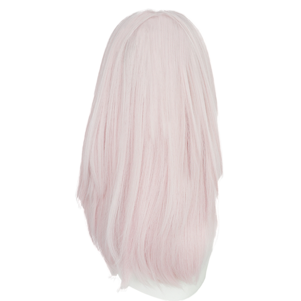 Light Gray Molly Cosplay Wig - Hazbin Hotel (Pink/White Striped) (FEVERCOS)