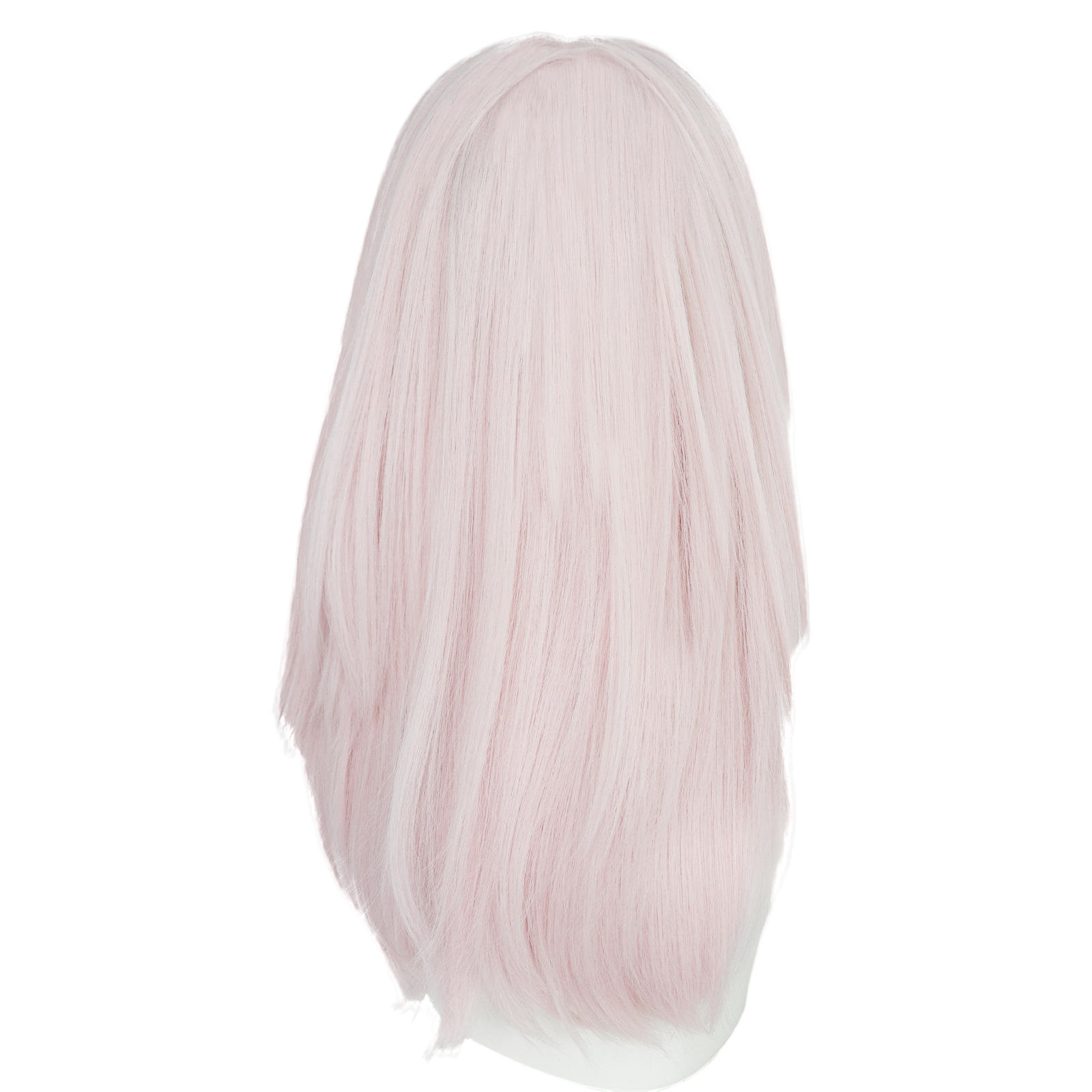 Light Gray Molly Cosplay Wig - Hazbin Hotel (Pink/White Striped) (FEVERCOS)