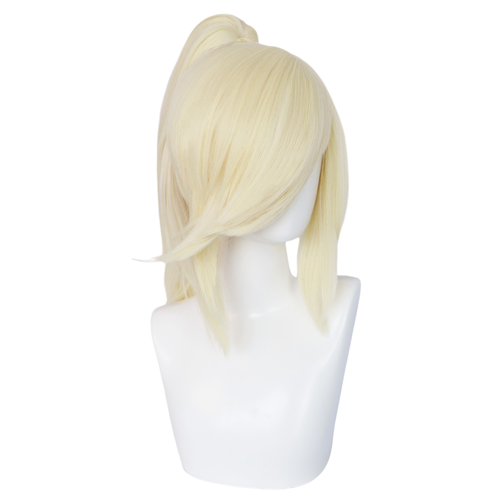 Light Gray Odette Cosplay Wig - Hazbin Hotel (Black/White Bun) (FEVERCOS)