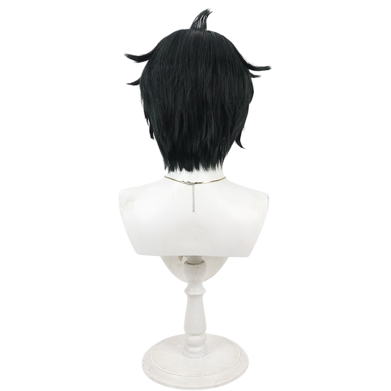 White Smoke Lighter Cosplay Wig - Zenless Zone Zero (Dark Green Teased Flipped) (FEVERCOS)
