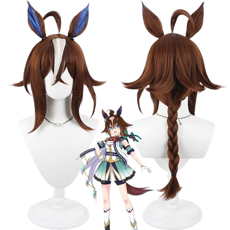White Smoke Epiphaneia Cosplay Wig - Pretty Derby (Ears and Tail Scalp Set) (FEVERCOS)