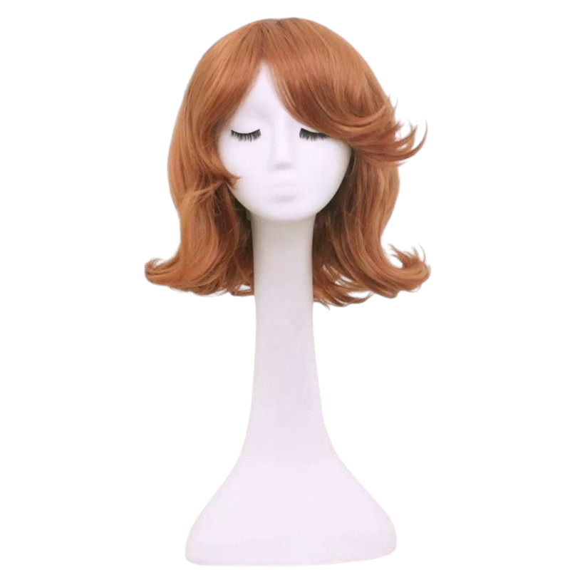 White Smoke Princess Sofia Cosplay Wig - Sofia the First (Auburn Orange Flipped Bob) (FEVERCOS) Disney Princess