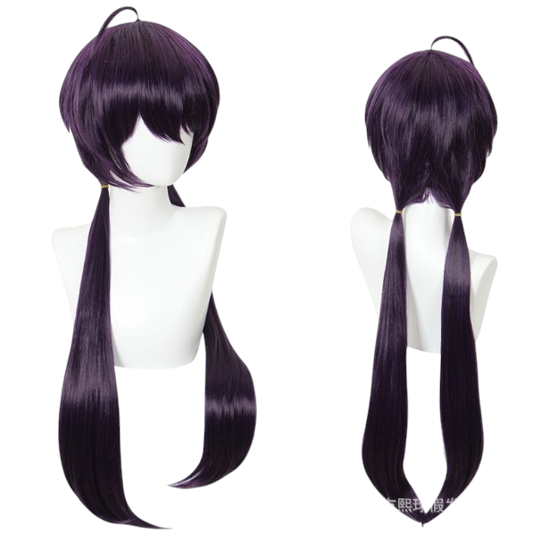 White Smoke Kyouka Izumi Cosplay Wig - Bungo Stray Dogs (Dark Blue Twin Tails) (FEVERCOS)