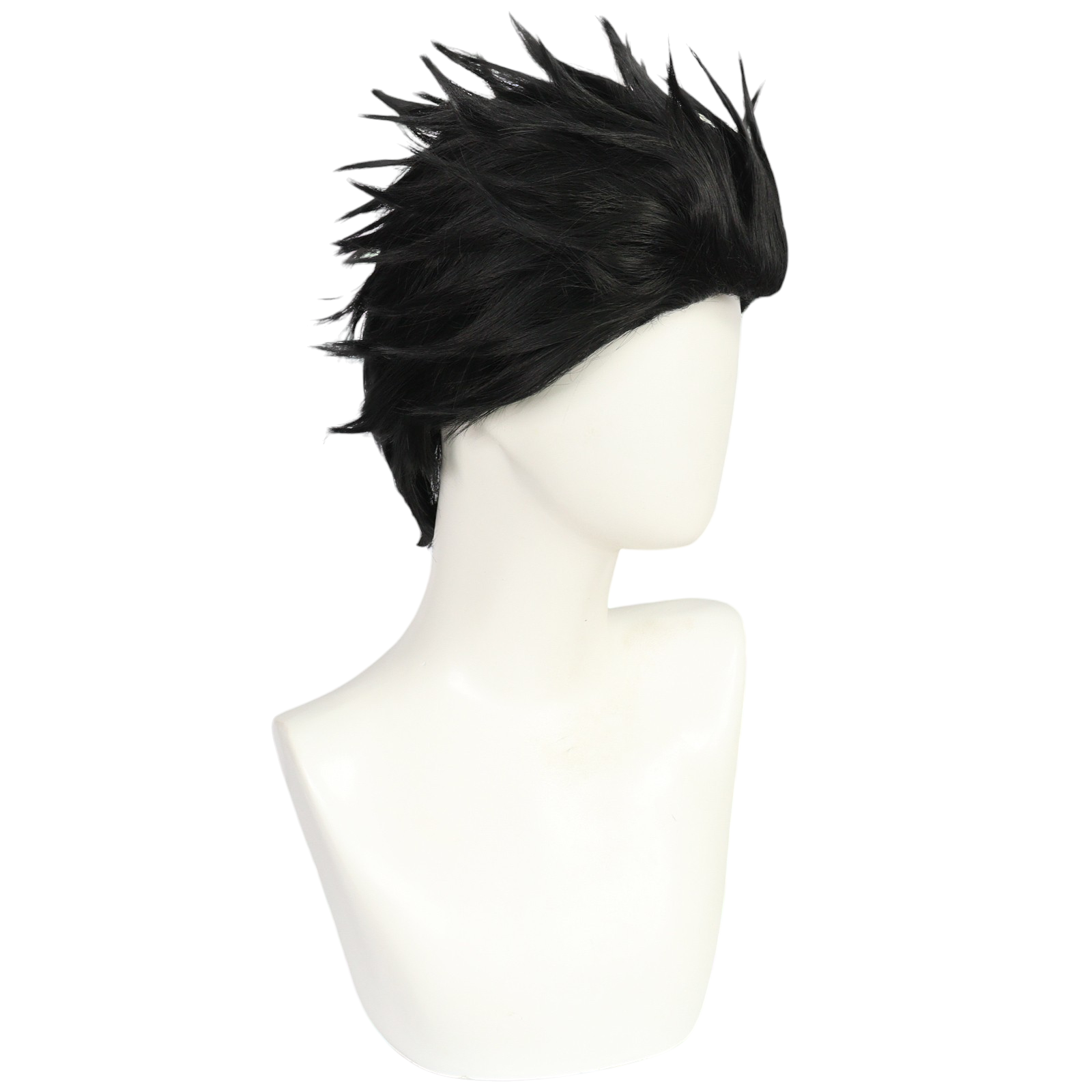 White Smoke Ryomen Sukuna (Megumi Vessel) Cosplay Wig - JJK (Black Spiky) (FEVERCOS) Jujutsu Kaisen