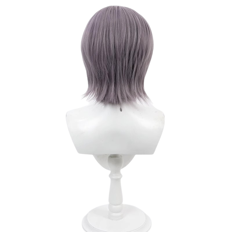 White Smoke Margarette Macaron Cosplay Wig - Mashle: Magic and Muscles (Grey-Purple Bob) (FEVERCOS)