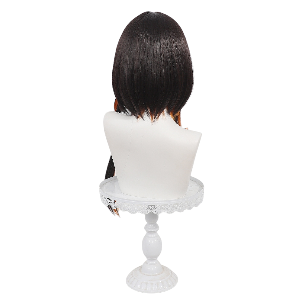White Smoke Jie Cosplay Wig - Arknights (Twisted Braid Highlights Scalp) (FEVERCOS)