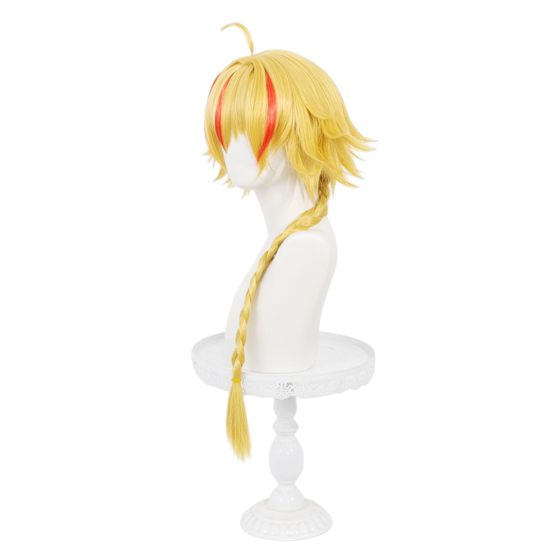 White Smoke Charles (Fate/strange Fake) Male Wig - (Highlight Spiky Braid) (FEVERCOS)